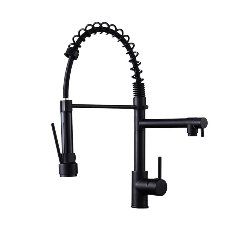 Torneira Gourmet 50cm com Misturador Monocomando Preta de Bancada Belcca TGM50P-BL