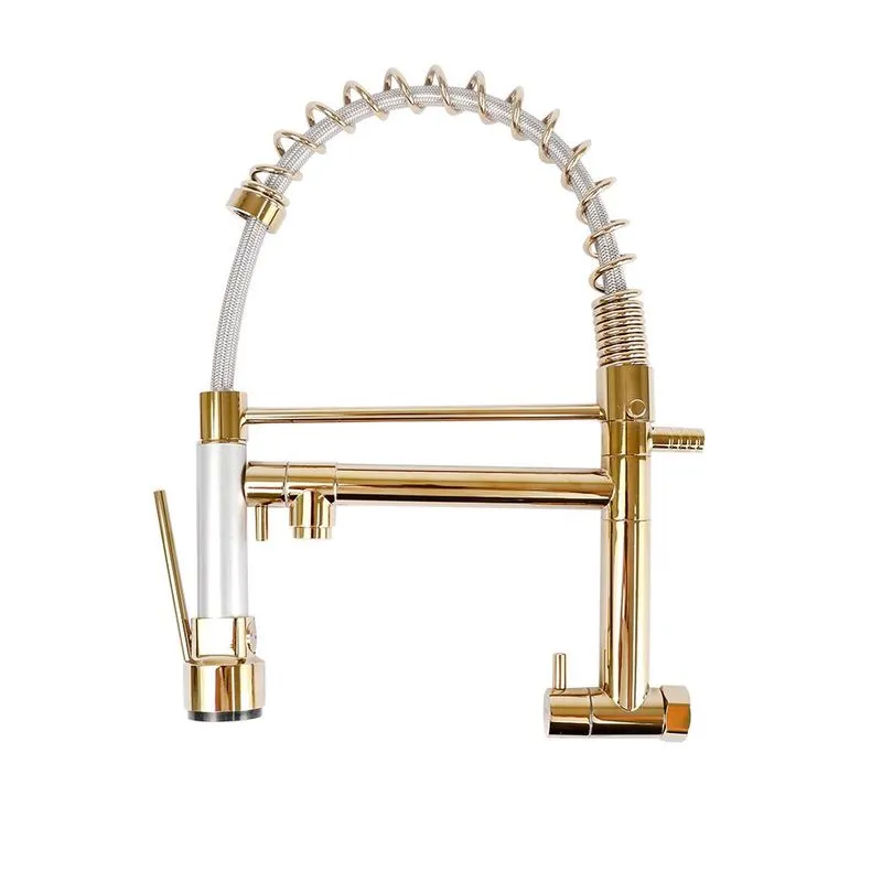 Torneira Gourmet 50cm Dourada de Parede Belcca TGM50D-PL