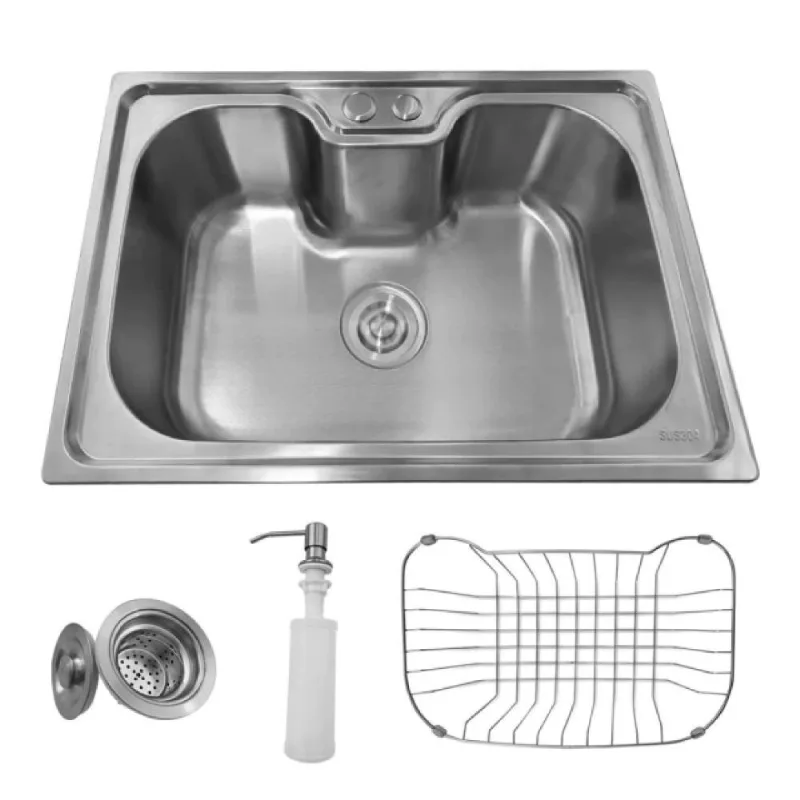 Cuba Pia Gourmet Aço Inox 304 para cozinha Belcca 42x60cm Kit Completo CG304-C01