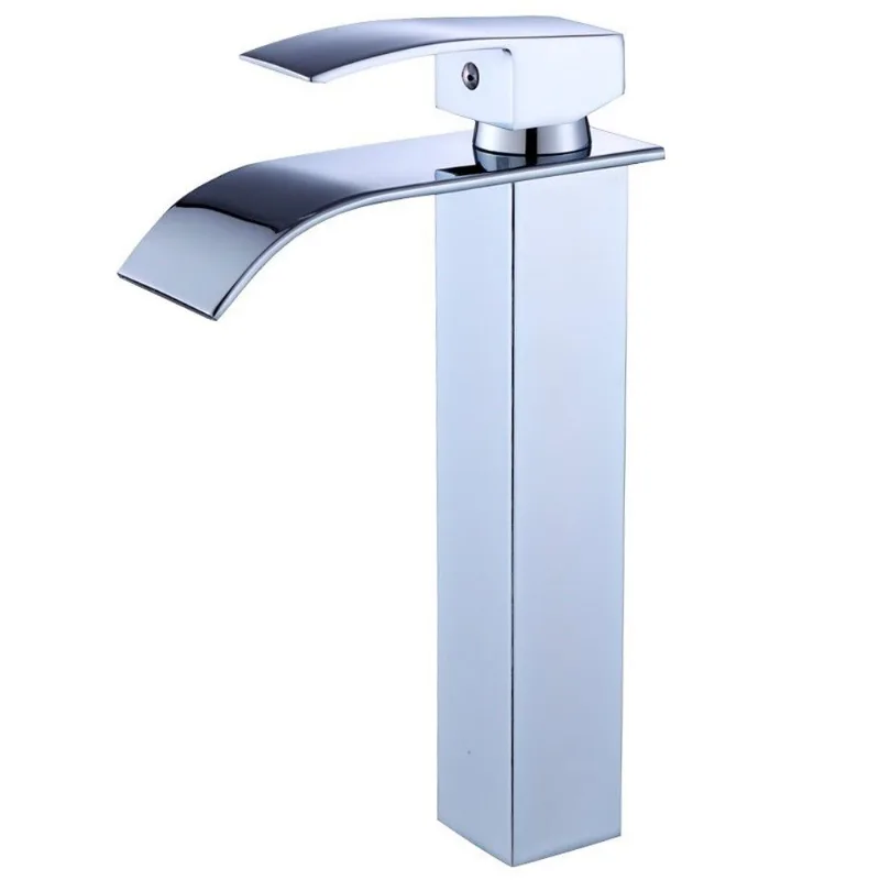 Torneira Cascata Alta com Misturador Monocomando Cromada de Bancada Belcca TCA01C-BL