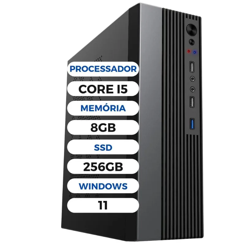 Computador 3green Velox Intel Core i5 8GB SSD 256GB Windows 11 Professional 3GV-03