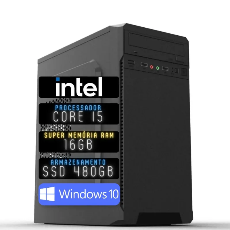 Computador 3green Desktop Intel Core i5 16GB ssd 480GB Windows 10 3D-023
