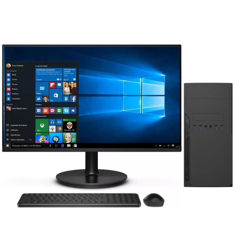 Computador Completo Intel Core I5 16Gb SSD 512Gb Monitor LED 19.5" Windows 10 3Green 3Green Top 3GT-041