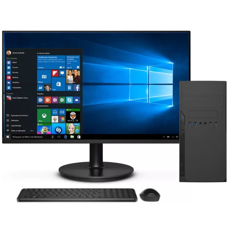 Computador Completo Intel Core i5 8GB ssd 512GB Monitor LED 21.5 Windows 10 3green 3green Top 3GT-050