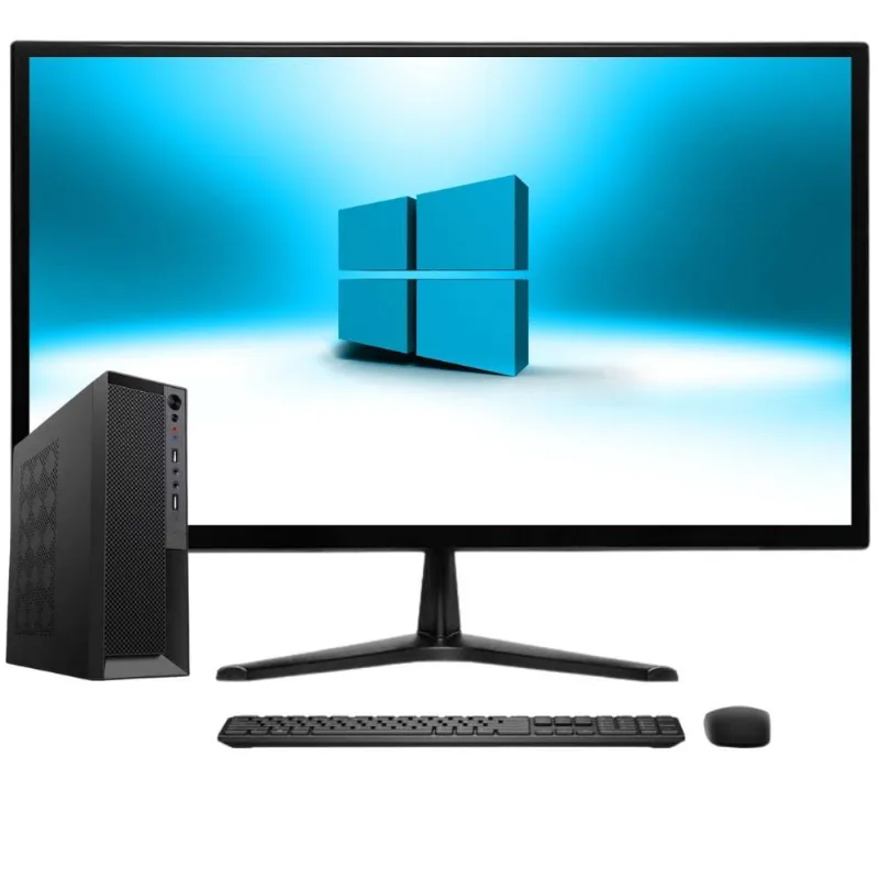 Computador Completo Compacto Intel Core i5, 16GB de memória, ssd 512GB, Windows 10, Monitor LED 24 - 3green Slim 3GS-0107