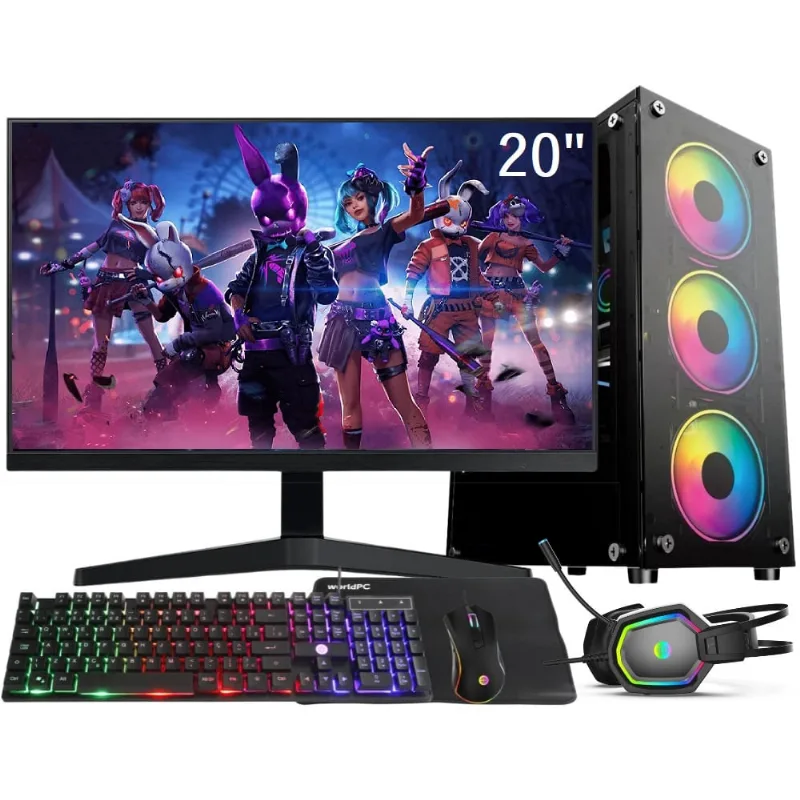 Pc Gamer Completo 3green Smart, Intel Core i7, 16GB ram, Geforce gtx 750 4GB, ssd 512GB, Fonte 500W, Monitor LED 20, Kit Gamer - 3GS-0104SF