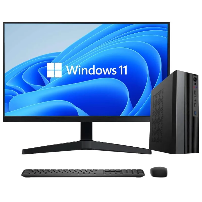 Computador Completo Skill DeskPC, Intel Core i5 10400F 10ª Geração, 8GB DDR4, SSD 256GB NVMe, Geforce GT 4GB, Monitor 24", Windows 11 Pro - SDP-0104B