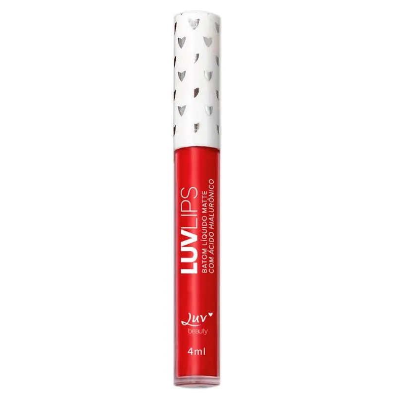 Batom Líquido Luv Beauty Luv Lips Lady in Red