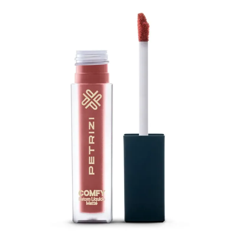 Batom Líquido Comfy Nude Rosado - Petrizi - Produtos de Maquiagem