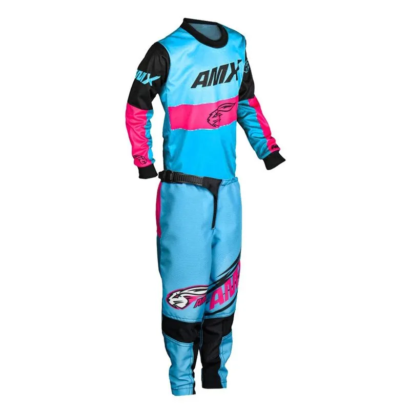 Conjunto Roupa Infantil Amx Prime Race Camisa Calça Cross Trilha