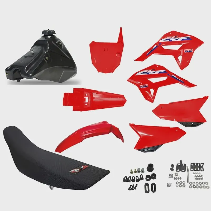 Kit Plástico Amx F21 Adaptável Completo Crf 230 p/ Xr 200 Xr 250 Tornado