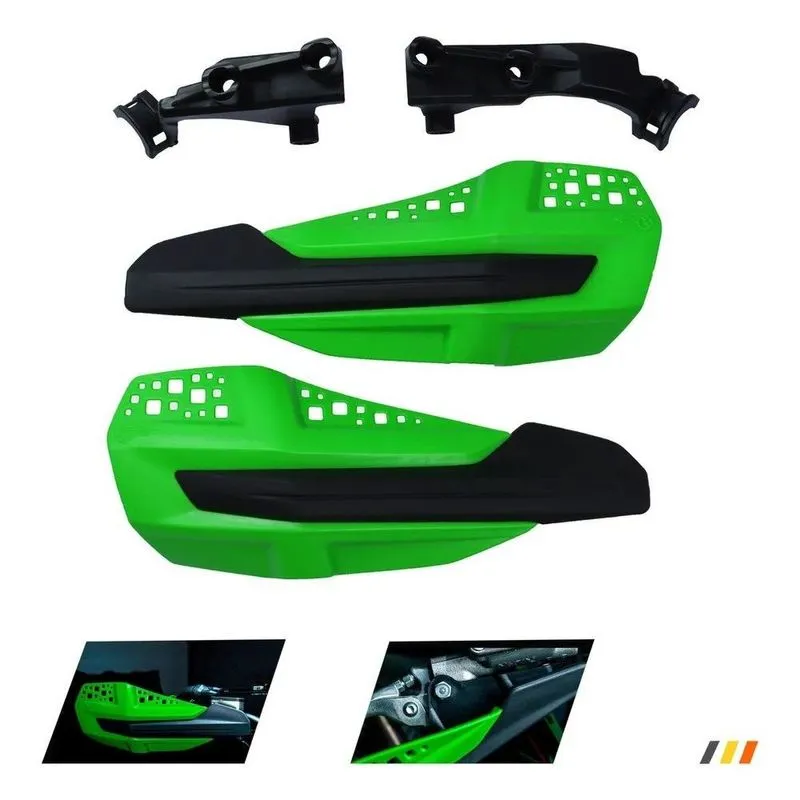 Protetor de Mão Snake Air Kawasaki KX 250 21-23 KX 450 19-23 Verde Polímero AMX Acessórios Protetor de Mão Snake Air Kawasaki KX 250 21-23 KX 450 19-23 Verde AMX Acessórios