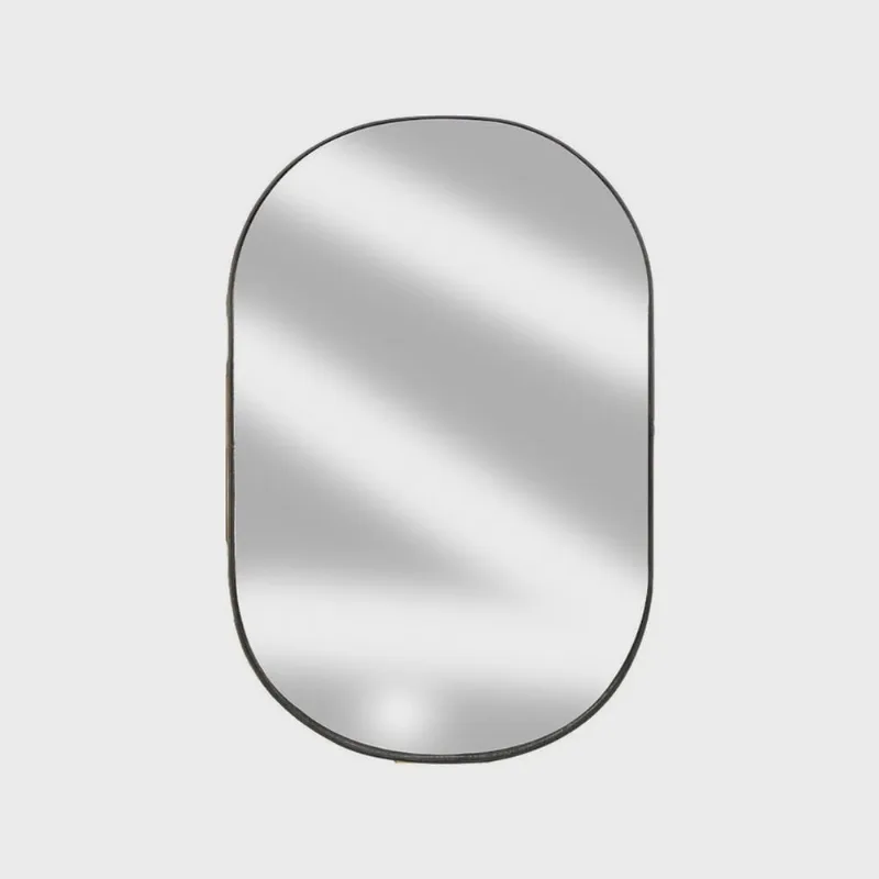Espelho Decorativo Modelo Capsula 60x40cm para Sala Lavabo Hall Escritório