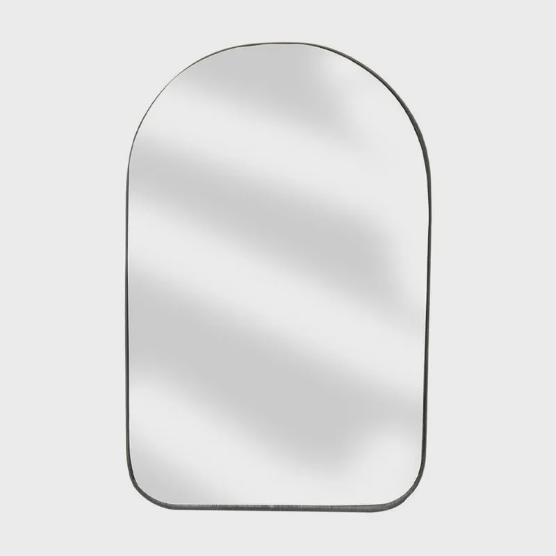 Espelho Decorativo Modelo Portal de Parede 60x40cm para Quarto Banheiro Lavabo Preto