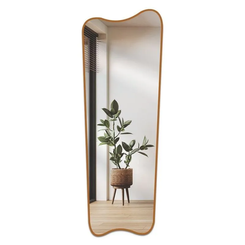 Espelho Decorativo Orgânico Gaudi 55x160 De Parede Caramelo