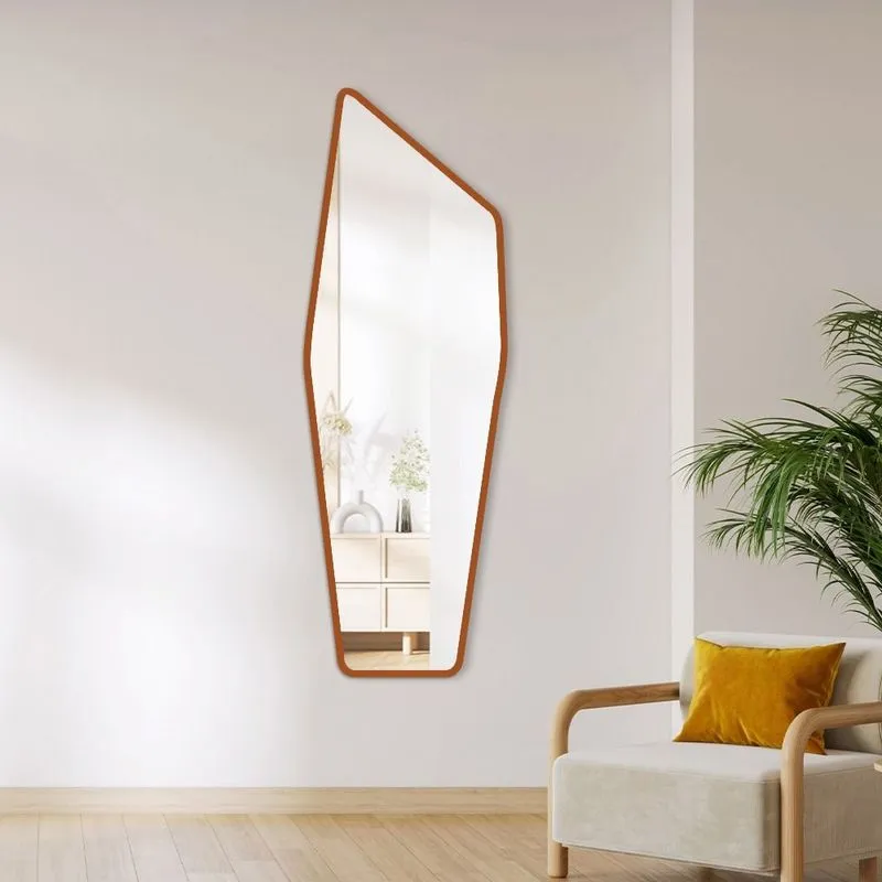 Espelho Decorativo Orgânico Ícone 55x160 De Parede Caramelo