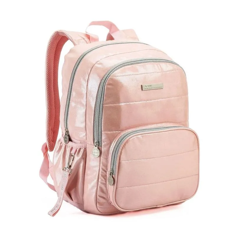 Mochila Metalizada Seanite 41x30cm Rosa (MP)