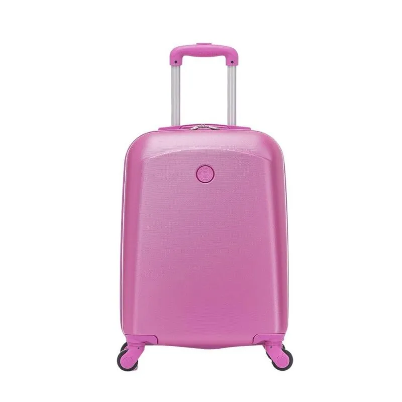 Mochila Infantil 20 Com Rodas E Tag De Mala Rosa - Seanite