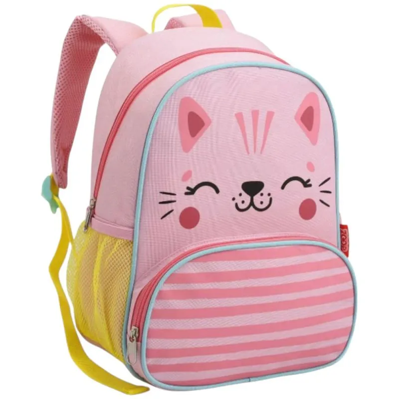 Mochila Infantil Seanite Tamanho 13 Gatinha Rosa (MP)