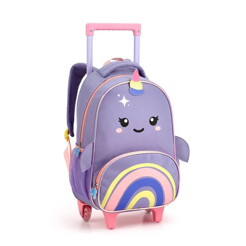 Mochila com Rodas Narval Arco-Íris