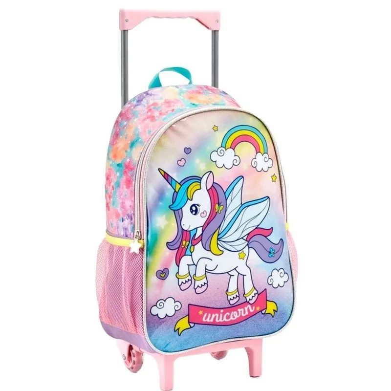 Mochila de Rodinha Feminina Unicorn Tamanho 16 41cm Lilás MR41370 (MP) Mochila Infantil Feminina Unicorn Tamanho 16 41cm Lilás MR41370 (MP)