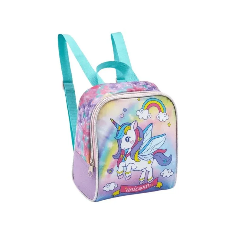 Lancheira Térmica Infantil Feminina Unicorn Lilás 22x19cm LA41371 (MP)