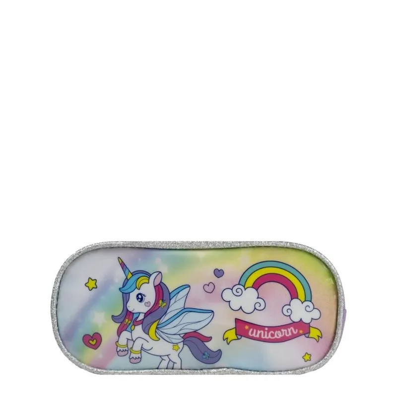 Estojo Unicórnio Infantil ES41372 Seanite ROSA