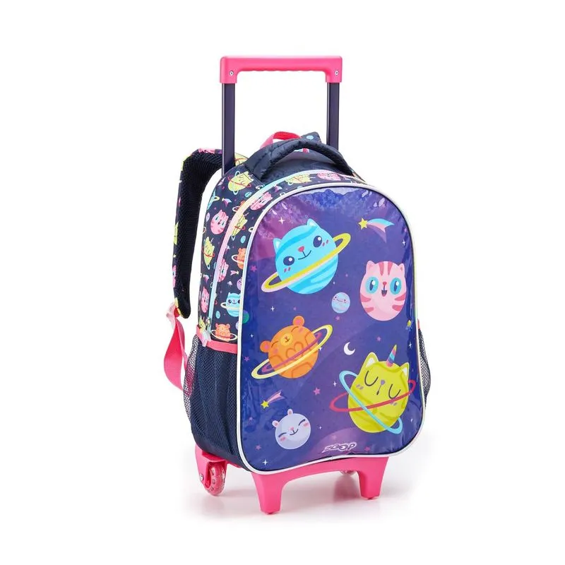 Mochila Infantil 16" Com Rodas Mr41432 - Sortida - Seanite
