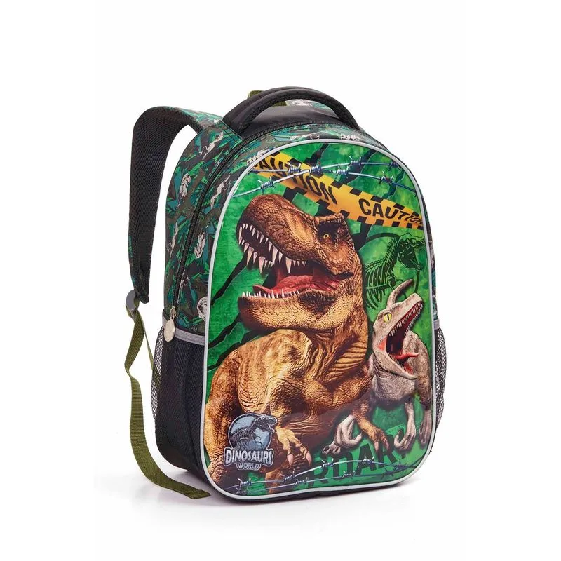 Mochila Infantil Masculuna 17" Dinosaurs World Mi42119 - Unica - Seanite
