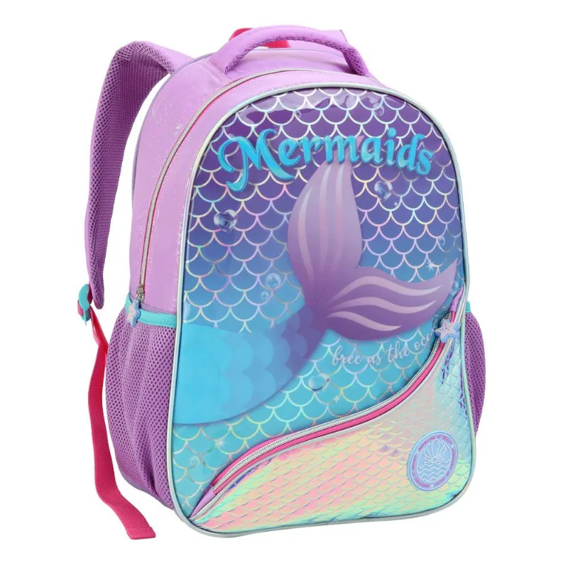 Mochila Infantil 17" Feminina Sereia Seanite MI43260 - Seanite