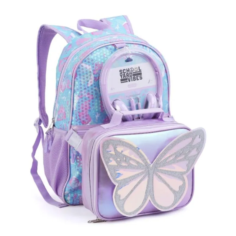 Mochila Infantil Seanite Borboleta Com Headphones MI43714 (MP)