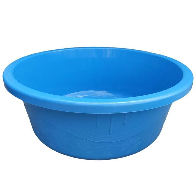 Bacia De Plástico Com Alça Grande Azul 100 Litros Arqplast