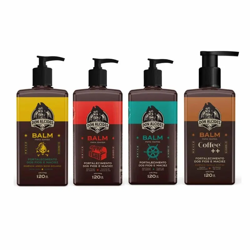 4 Balms - Lemon Barba Negra Calico Jack Coffe - Don Alcides