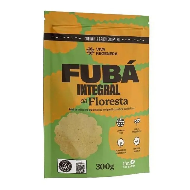 Fubá De Milho Integral Da Floresta Viva Regenera 300g