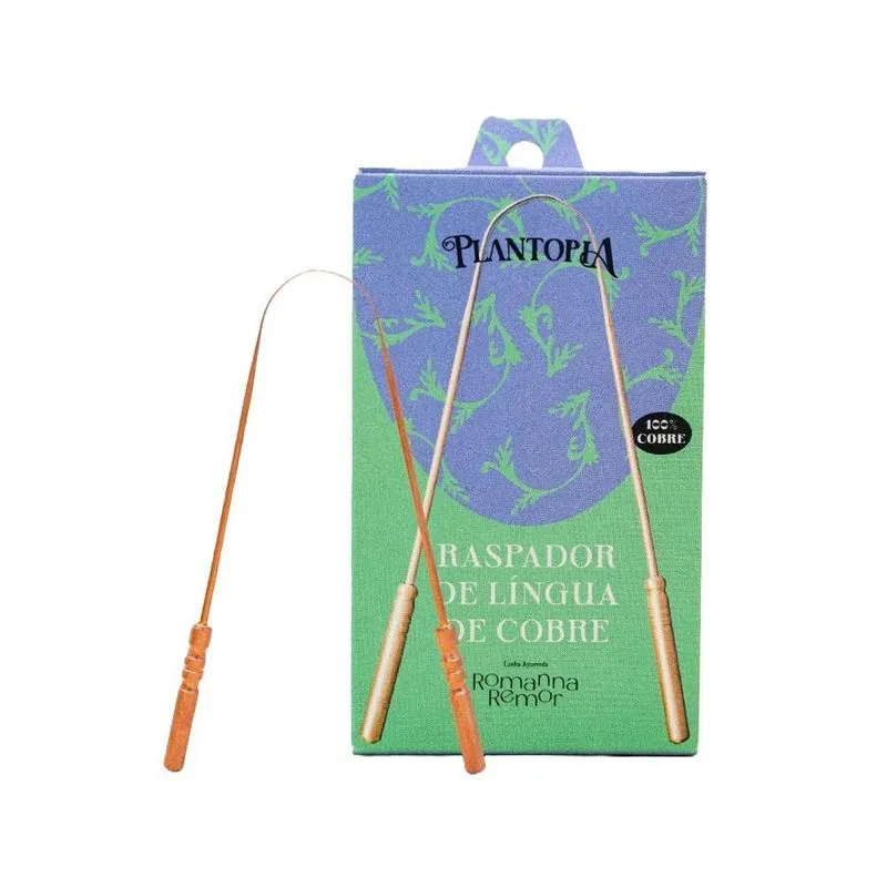 Raspador De Língua De Cobre Plantopia 1 Unidade