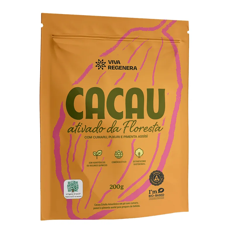 Cacau Ativado Em Pó Viva Regenera 200g