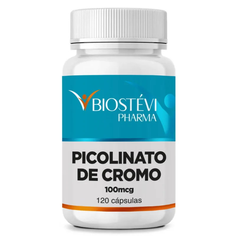Picolinato De Cromo 100mcg 120 Cápsulas