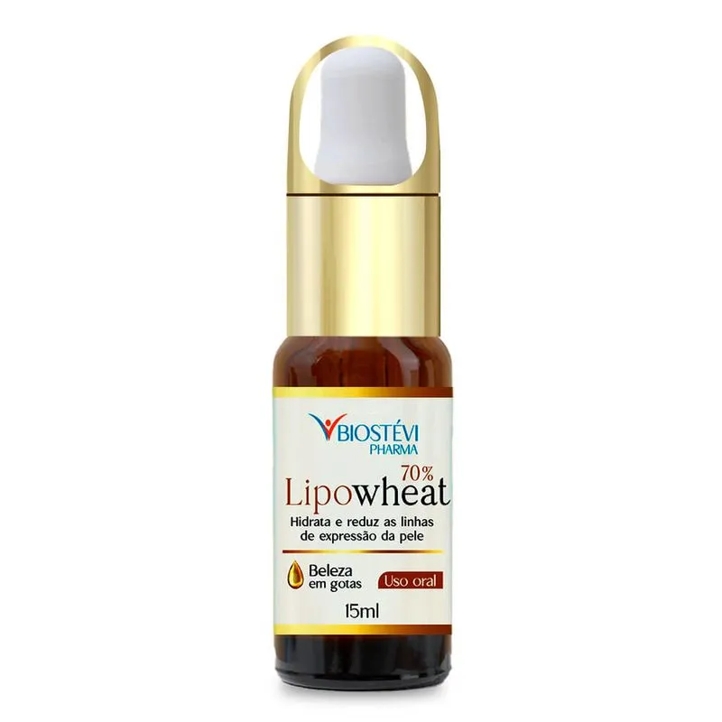 Lipowheat 70% 15ml - Gotas que hidratam e reduzem as linhas de expressão da pele Lipowheat 70% 15ml