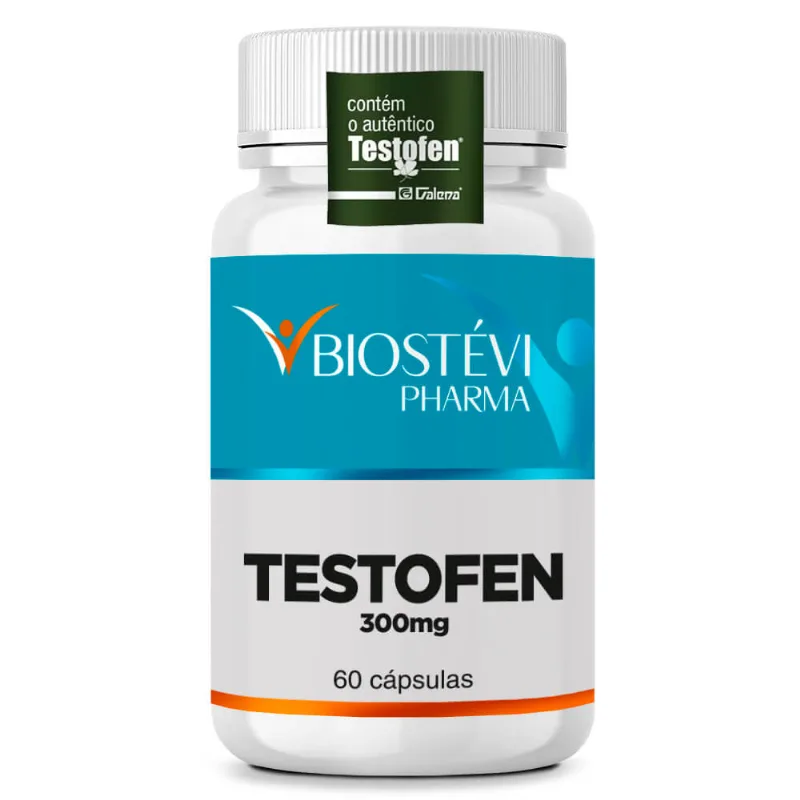 Testofen 300mg 60 Cápsulas - com selo de autenticidade