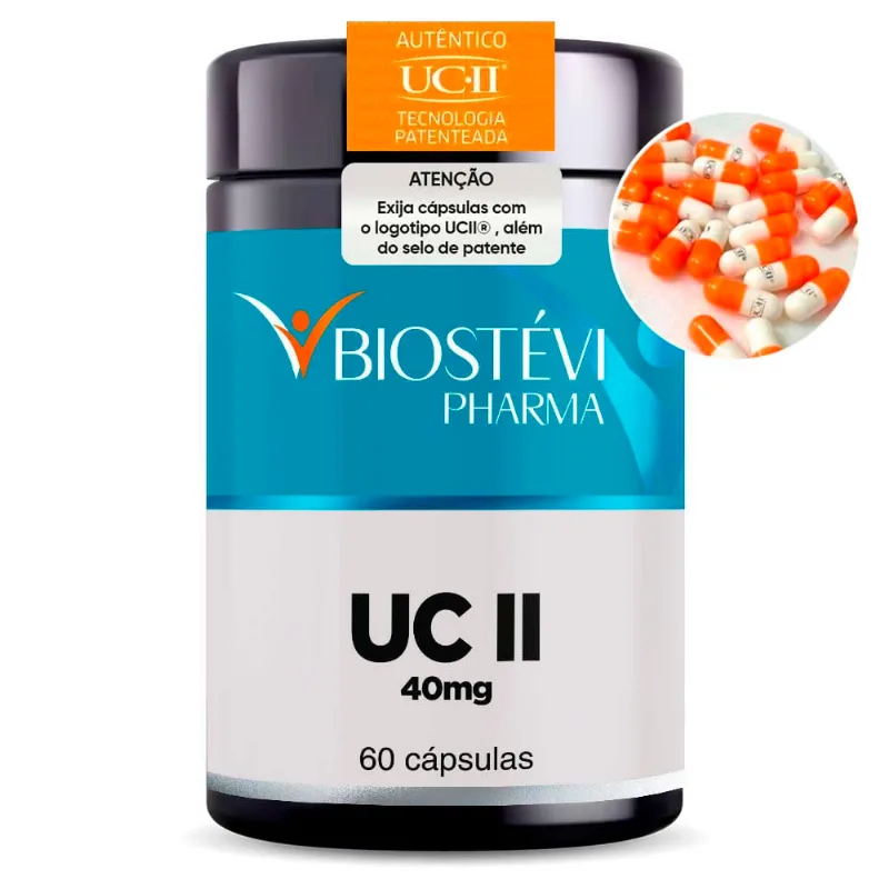 UC II 40mg 60 cápsulas com selo de autenticidade