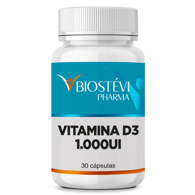 Vitamina D3 1.000UI 30 Cápsulas