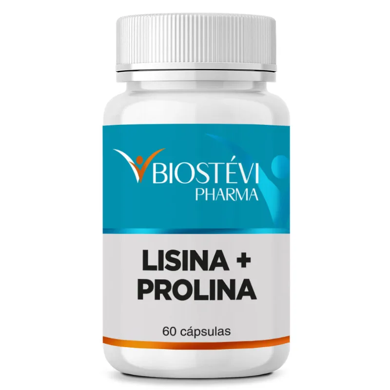 Lisina 250mg + Prolina 250mg 60 Cápsulas
