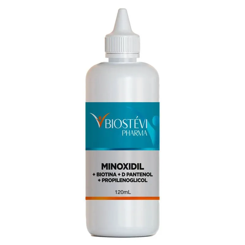 Minoxidil, biotina, d-pantenol e propilenoglicol 120ml