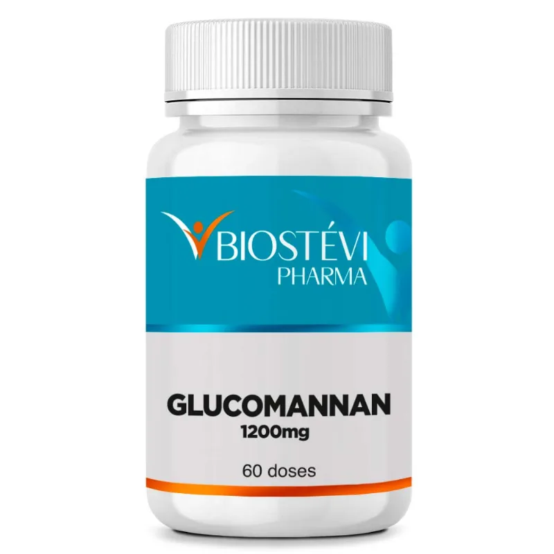 Glucomannan 1200mg 120 Cápsulas = 60 doses