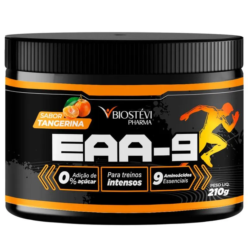 Intra-Treino de Longa Duração - 9 Aminoácidos Essenciais - EAA-9 210g Sabor Tangerina