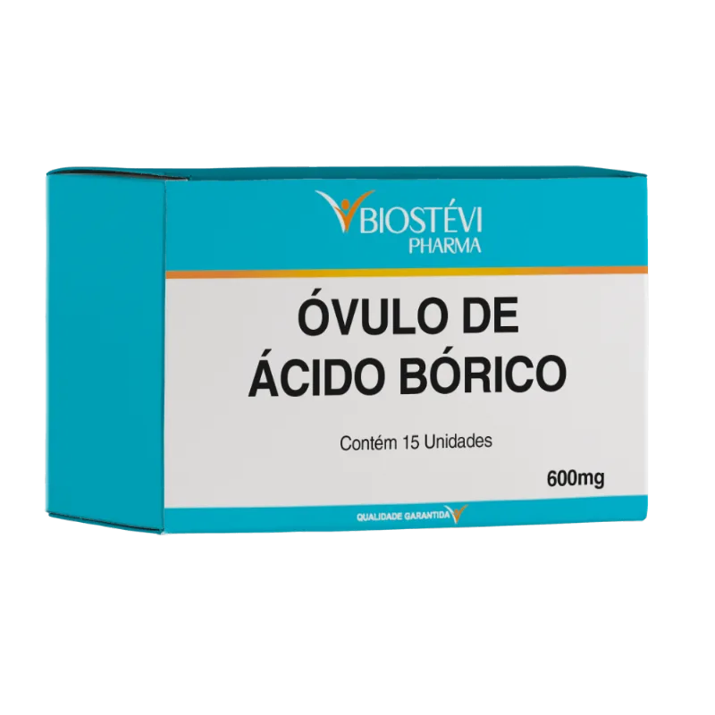Óvulo de ácido bórico 600 mg 15 unidades - higiene íntima Óvulo de ácido bórico 15 unidades - higiene íntima