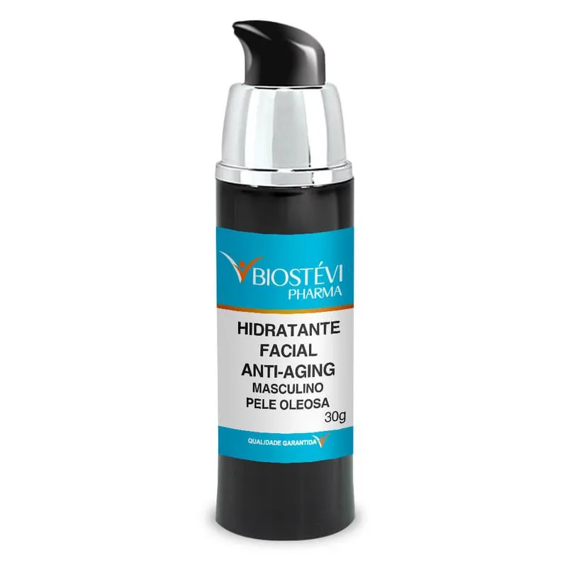 Hidratante Facial Anti Aging Masculino - Pele Oleosa 30g