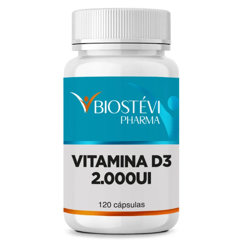 Vitamina D3 2.000UI 120 Cápsulas