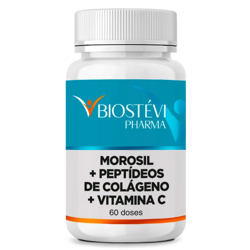 Morosil + Peptídeos Bioativos de Colágeno + Vitamina C 60 Doses