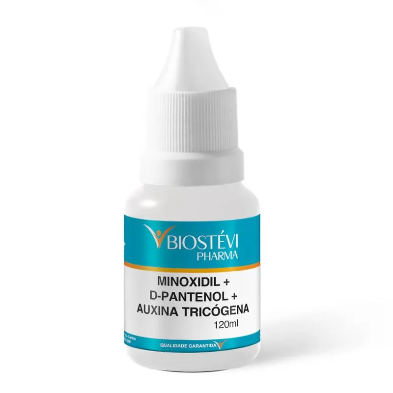 Minoxidil + D-Pantenol + Auxina Tricógena Solução 120ml